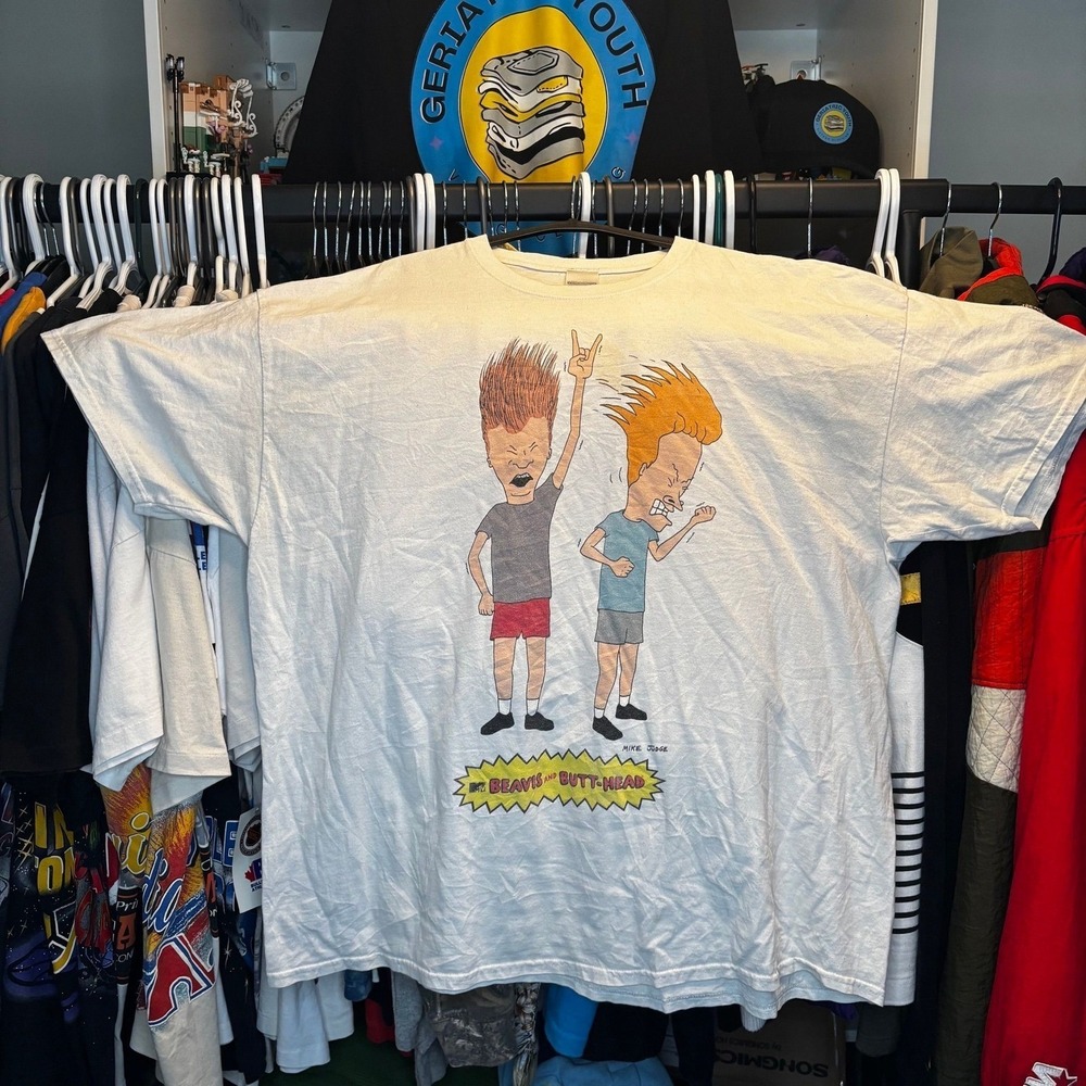 2016 Beavis & Butt-Head MTV Graphic T Shirt 2XL Oversized Gildan Licensed Tee